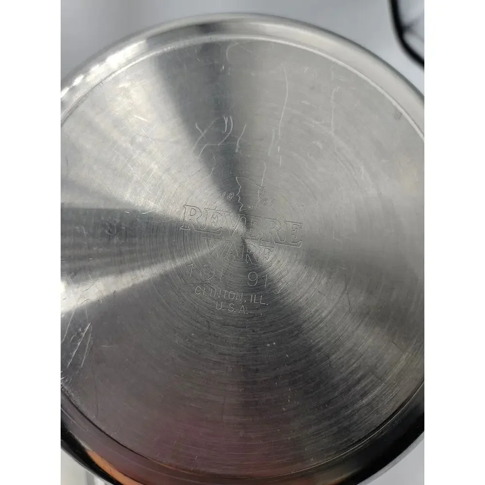 Revere Ware 1 Quart‎ Tall Sauce Pan Stainless Steel with Lid EUC